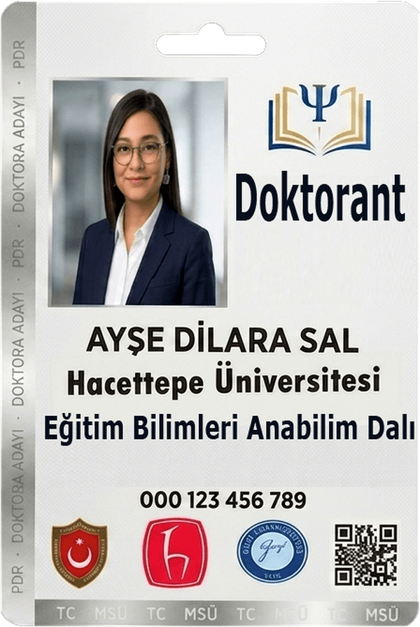 Ayşe Dilara Sal — PDR Doktorant Kimlik Kartı